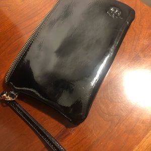 Patent Leather Clutch with portable charger